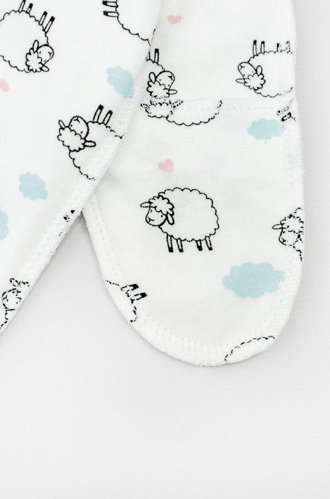 Чоловічок для новонароджених Cute Lambs зі швами назовні
