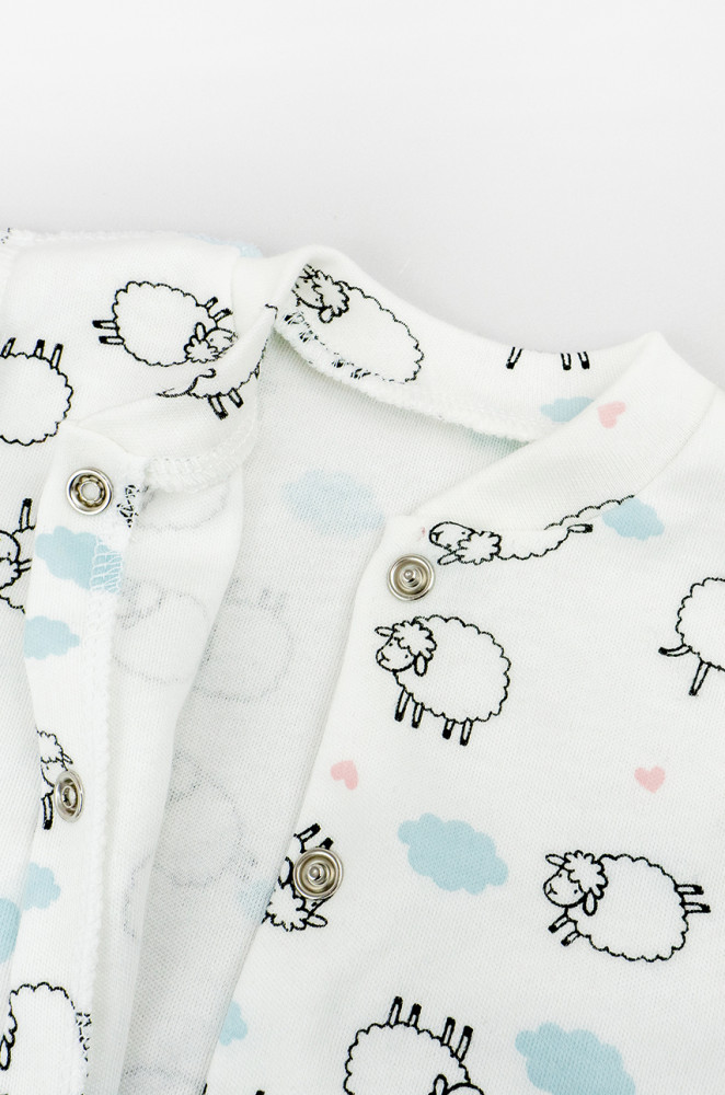 Чоловічок для новонароджених Cute Lambs зі швами назовні