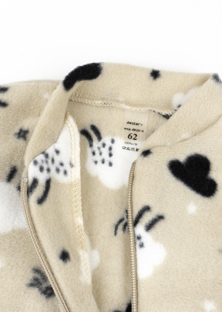 Polarowy kombinezon z owieczkami