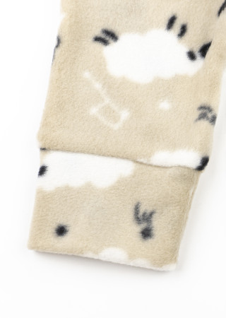 Polarowy kombinezon z owieczkami