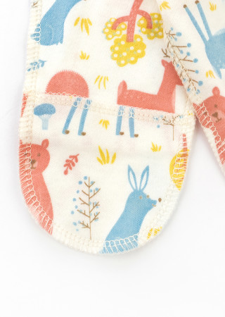 Forest Sleepsuit for Newborn - Outside Seams, Soft Interlock