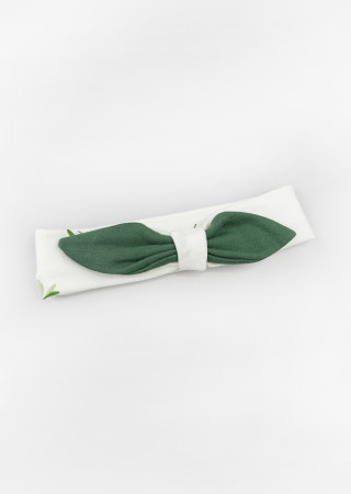 Jumpsuit with a botanical print headband