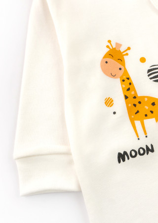 Baby Bodysuit with Print and Snap Closure – Open Leg Design
