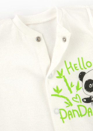 Cotton Baby Romper with Cute Panda Print