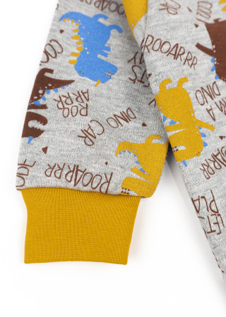 Footed sleepsuit made of dense knit fabric