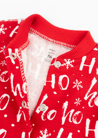 Świąteczny kombinezon z dzianiny dla niemowląt