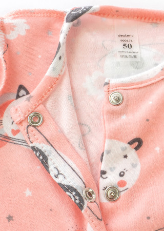 Pink Panda Newborn Sleepsuit – Outside Seams for Sensitive Skin