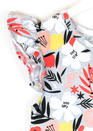 Summer cotton floral dress for girl
