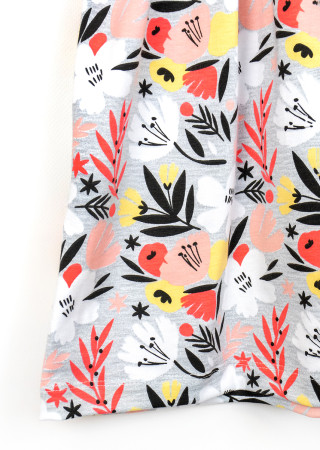 Summer cotton floral dress for girl