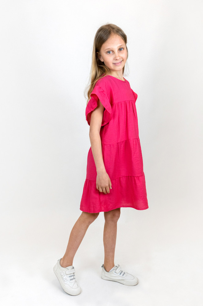 Summer dress for girls with butterfly sleeves