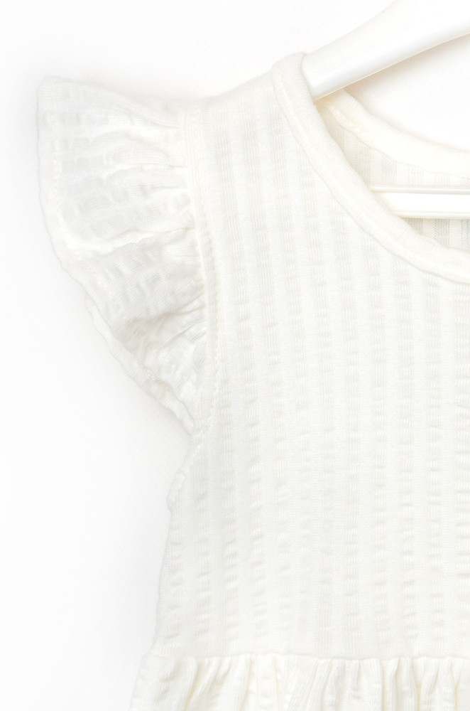 Girls Dress with Flutter Sleeves