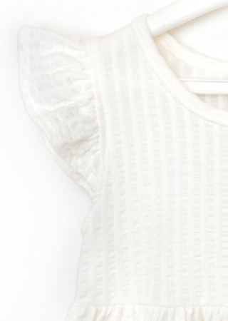 Girls Dress with Flutter Sleeves