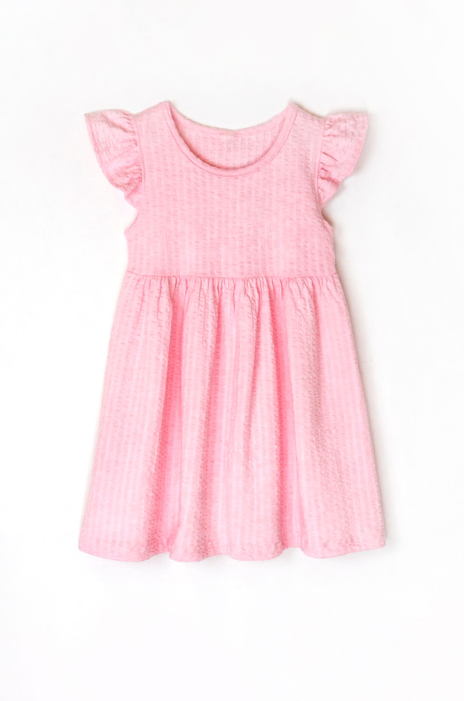 Kids Solid Color Dress Marshmallow