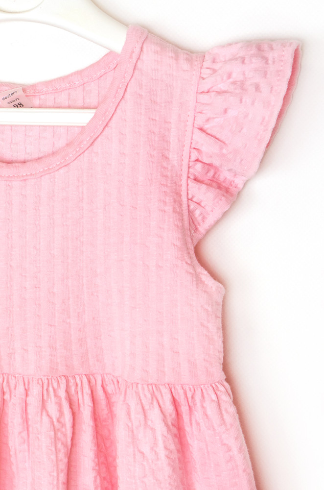 Kids Solid Color Dress Marshmallow