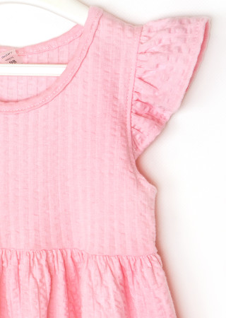 Kids Solid Color Marshmallow Dress