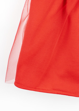 Sukienka z tiulem i kokardką dla dziewczynki