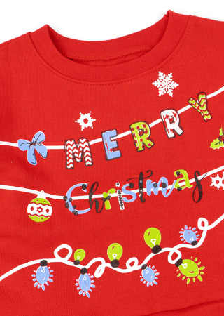 Ciepła sukienka dziecięca w kratkę na Boże Narodzenie