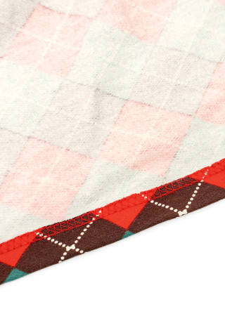 Ciepła sukienka dziecięca w kratkę na Boże Narodzenie